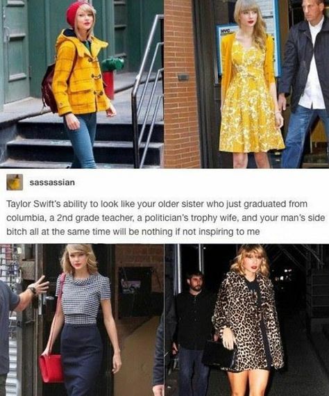 Taylor swift Taylor Swift Humor, Taylor Swift Images, Miss Americana, Behind Blue Eyes, 9gag Funny, Estilo Taylor Swift, Long Live Taylor Swift, Live Taylor, Different Outfits