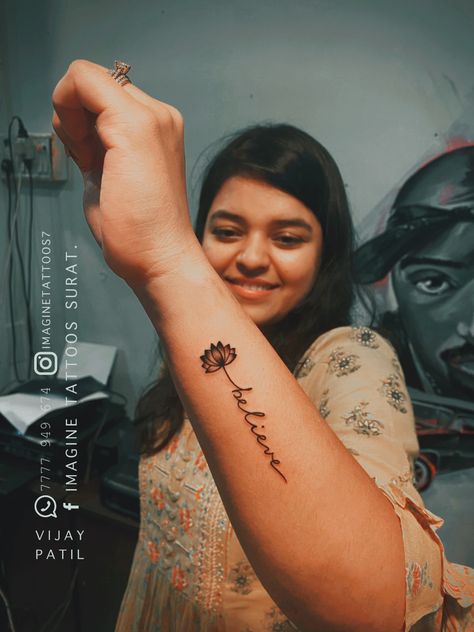 #edits #believe #girlstattoo #smalltattoos #tinytattoos #tattooideas #femaletattoos #wordtattoos #positivetattoos #imaginetattoossurat Believe Tattoo, Believe Tattoos, Tattoo Simple, Name Tattoo, Simple Tattoos, Fish Tattoos, Jesus Fish Tattoo, Geometric Tattoo, Tattoos