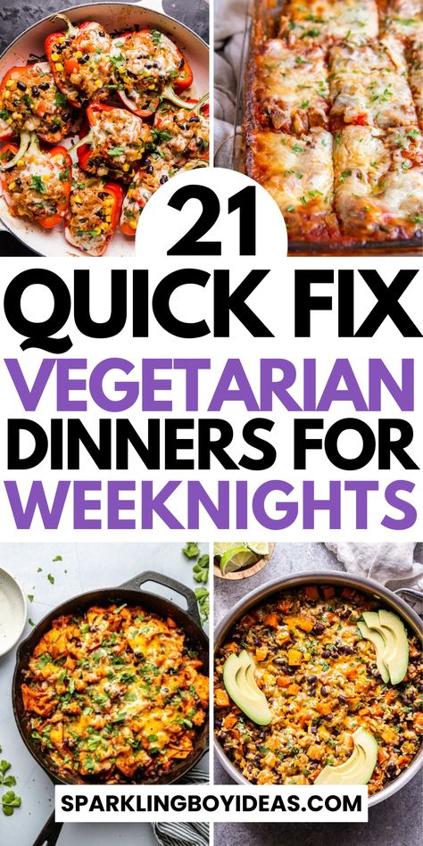 Explore our vegetarian dinner recipes, perfect for quick weeknight meals and satisfying comfort food. Discover easy healthy vegetarian meals that the whole family will love. From one-pot vegetarian recipes to high-protein vegetarian dinners, we've got you covered. Dive into our budget-friendly plant-based meals, including delicious vegetarian pasta recipes, vegetarian casseroles, vegetarian crockpot recipes, and lentil recipes for creative dinner ideas. So try these family-friendly dinner ideas. Creative Dinner Ideas, Healthy Vegetarian Meals, Pasta Recipes Vegetarian, Vegetarian Dinner Recipes, Vegetarian Recipes Dinner Healthy, Vegetarian Casserole, Vegetarian Crockpot Recipes, Healthy Vegetarian Dinner, Easy Vegetarian Dinner