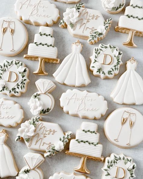 Bride Cookies, Wedding Cookies Decorated, Wedding Dress Cookies, Wedding Shower Cookies, Anniversary Cookies, Engagement Cookies, Bridal Cookies, Wedding Cake Cookies, Cookies Wedding