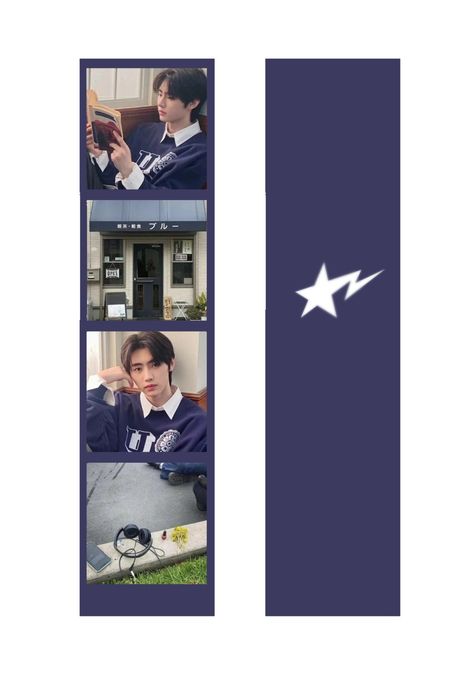 Enhypen Bookmark Printable, Enhypen Bookmark, Free Printable Bookmarks, Book Reading Journal, Printable Star, Kpop Diy, Scrapbook Printing, Photo Card Template, Bookmark Template