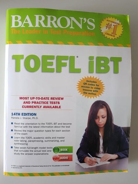 Toefl Exam, Toefl Test, Toefl Ibt, English Books, English Book, Digital Book, Test Prep, Test Preparation, International Students