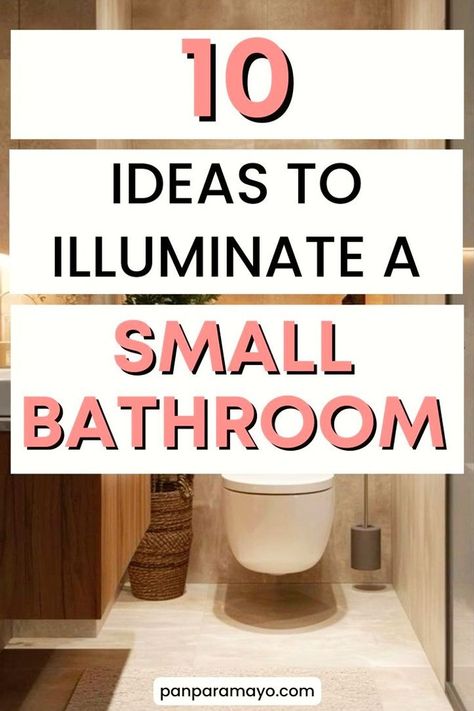 Transform your small bathroom with lighting that maximizes space! Learn about the best vanity lights, sconces, and ceiling fixtures to brighten every corner. Perfect for apartments, these ideas help you find over-mirror and accent lighting options that create a welcoming and open feel, making your bathroom look beautiful and functional without taking up extra room. Small Bathroom Wall Lights, Small Bathroom Vanity Lights Over Mirror, Extra Small Bathroom Ideas, Small Bathroom Lighting, Bathroom Lighting Inspiration, Bathroom Lamps, Vanity Lighting Over Mirror, Bathroom Light Fixtures Ceiling, Bathroom Lighting Diy