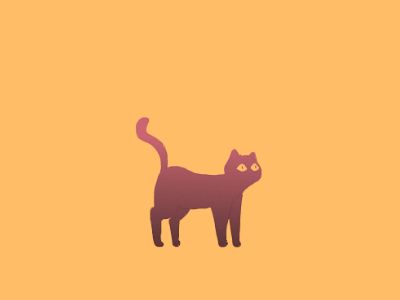 Cat Silhouette Pumpkin Carving, Cat Tail Animation, Cat Jumping Gif, Black Cat Animation, Cat Animation Gif, Animated Cat Gif, Animation Cat, Cats Gif, Animal Animation