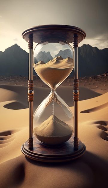 Hourglass filled with soil on the backgr... | Premium Photo #Freepik #photo #hourglass #sandglass #sand-watch #hour-glass Broken Hourglass, Sand Watch, Sand Glass, Everything Is Energy, Hour Glass, Man Sitting, Desert Landscape, Ap Art, Desert Landscaping