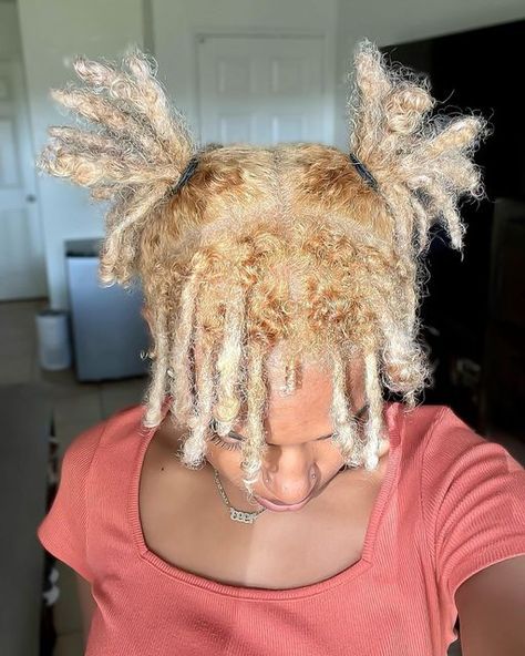 Bleached Locs, Blonde Locs, Colored Locs, Loc Journey, Oc Inspo, Locs, Natural Hair, Natural Hair Styles, Dreadlocks