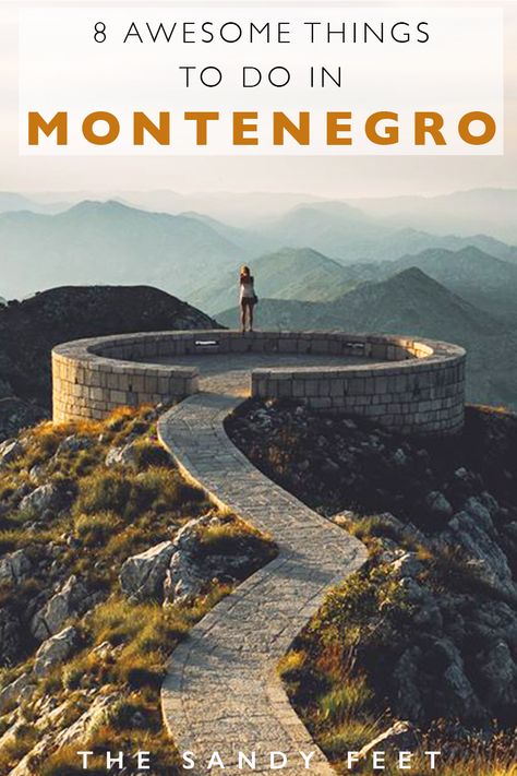 8 Adventurous Things To Do In Montenegro: All The Best Places To Visit In Montenegro Including Durmitor National Park, Lovcen National Park, Kotor, Adriatic Beaches, Rafting Tara River and more! Montenegro Travel, Balkans Travel, Adventurous Things To Do, Eastern Europe Travel, Backpacking Europe, Voyage Europe, Europe Travel Guide, Europe Travel Destinations, Europe Travel Tips