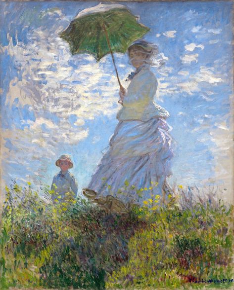 Anche voi avete un debole per gli impressionisti? E qual è il segreto del loro successo planetario? Woman With A Parasol, Istoria Artei, Claude Monet Paintings, Claude Monet Art, Monet Art, Monet Paintings, Hur Man Målar, Impressionism Art, Pierre Auguste Renoir