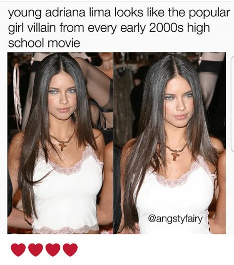 High School Movies, Adriana Lima, In High School, High School, Hair Color, Long Hair Styles, Crop Tops, Hair Styles, Hair