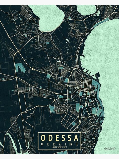 Odessa Aesthetic, Ukraine Map, Drunken Master, Maps Aesthetic, Summer City, Summer Poster, Odessa Ukraine, Seasons Art, Map Wall Art