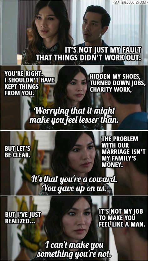 Crazy Rich Asians Gemma Chan Crazy Rich Asians Quotes, Astrid Crazy Rich Asians, Quotes Family Problems, Quotes Family, Family Money, Favorite Movie Quotes, Crazy Rich Asians, Crazy Rich, Family Problems