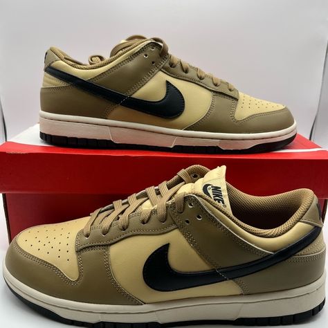 New Nike Dunk Low Driftwood Brand New Ds, Og All Original Box Nike Air Jordan Mid, Pink Tennis Shoes, Nike Brown, Nike Tanjun, Swim Shoes, Nike Flyknit, Nike Air Max 270, Nike Air Vapormax, Black Running Shoes