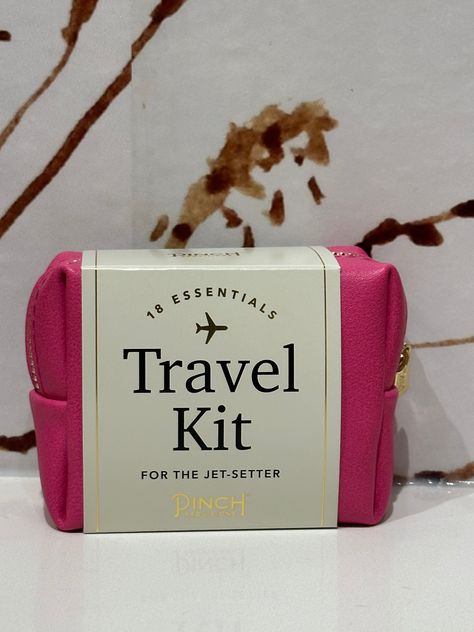 Travel Kit Essentials, Travel Sized Products, Travel Cleaning Kit, Travel Medicine Kit Diy, Carry On Bag Essentials Long Flights, International Flight Essentials, Travel Goodie Bags For Adults, Mini Travel Essentials, Travel Basket Gift Ideas