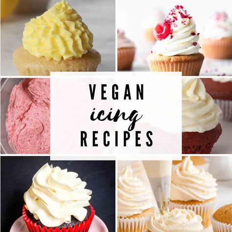 15 Vegan Icing Recipes Vegan Cake Icing, Dairy Free Icing Recipe, Swiss Meringue Frosting, Vegan Icing, Icing Recipe For Cake, Dairy Free Icing, Recipes For Baking, Dairy Free Buttercream, Vegan Buttercream Frosting