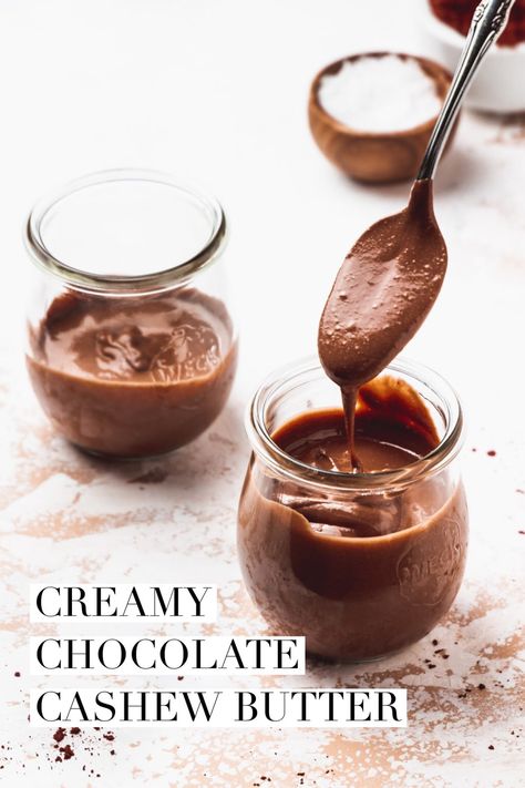 Cashew Butter Recipe, Chocolate Cashew Butter, Organic Grocery Store, Chocolate Cashew, Flavored Butters, Butter Recipes, Cashew Cream, Brunch Time, Food Favorites