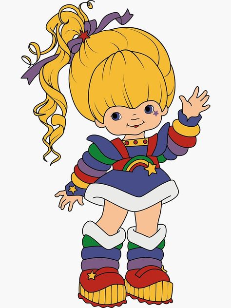 Altered Moments, Rainbow Brite Stickers, 1980 Cartoons, Cricut Images, Chalk Drawings, Childhood Nostalgia, 80s Cartoons, Rainbow Brite, Design Sticker