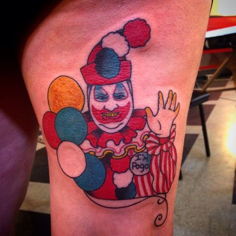 The Killers Tattoo, Art Terrifier Tattoo, Killers Tattoo, The Killers Lyrics Tattoos, Killer Tattoos Serial, Clown Images, Leg Tattoo, Piercing Tattoo, Tattoo Idea