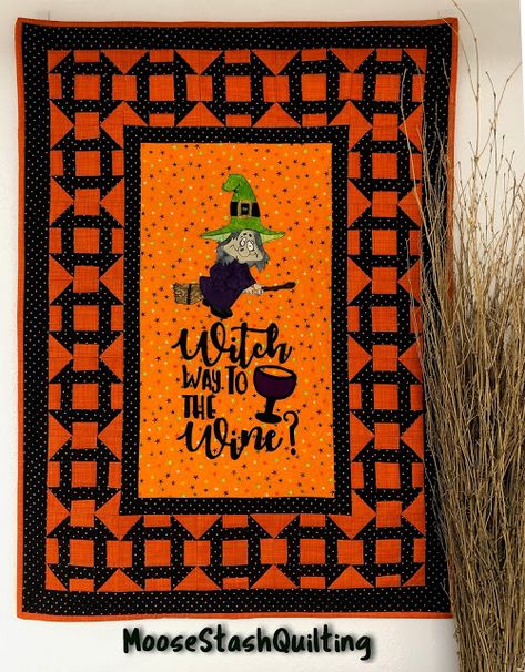 MooseStash Quilting: Witchy Stitchy Blog Hop Witch Quilt, Reindeer Costume, Christmas Package, Thanksgiving Break, Working Overtime, Halloween Quilts, Craft Day, Thread Painting, Let The Fun Begin