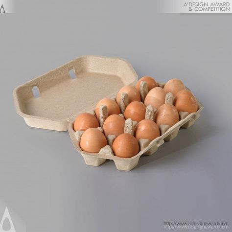 Silver A' Design Award Winner for Packaging Design Category in 2019 - Randy Ludacer for Baker's Dozen Egg Cartons, LLC To learn more about A' Design Award & Competition and to take part in the competition, make sure you check https://competition.adesignaward.com/. Egg Box Design, Organic Eggs Packaging, Egg Packaging, Carton Design, Bottle Design Packaging, Egg Cartons, Organic Eggs, Creative Box, Food Graphic Design