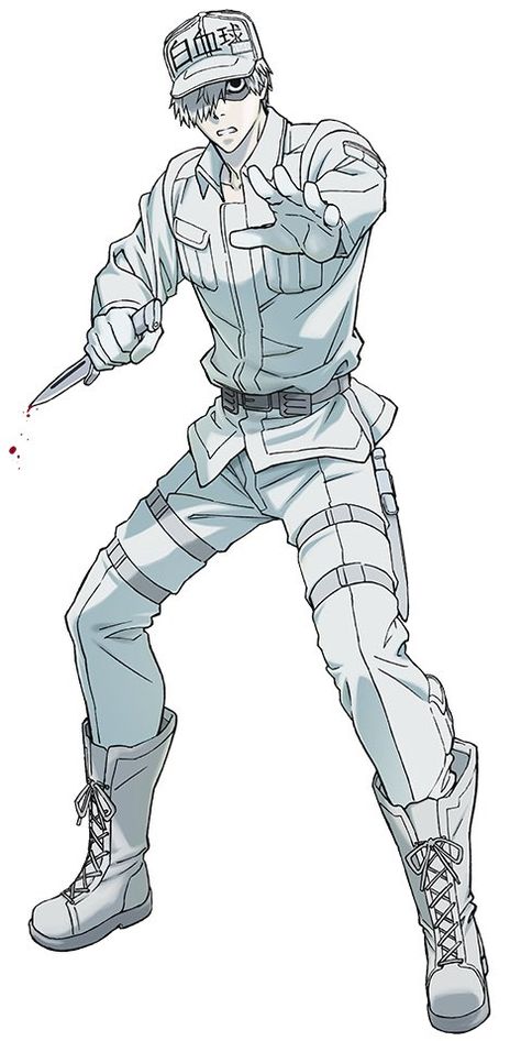 White Blood Cell, Cells At Work, White Blood, White Blood Cells, Blood Cells, Manga Cosplay, Cosplay Anime, Art Sketches, Anime Boy