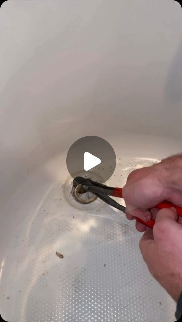 ThePlumbersPlunger on Instagram: "Replacing a corroded tub drain. 

#plumbing #bluecollar #foryoupage #diy #howto #reels" Tub Drain Replacement, Bathtub Drain Replacement, How To Unclog Bathtub Drain, Diy Drain Plug Bathtub, Leaky Faucets Repair Whirlpool Tub, Dream Bathrooms, Drain, Fix It, Plumbing