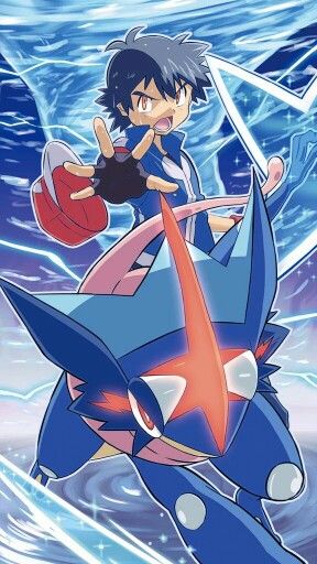 Ash Ketchum and his newly evolved Greninja ^.^ ♡ I give good credit to whoever… Ash Greninja Wallpaper, Greninja Wallpaper, Greninja Pokemon, Ash Greninja, Pokemon Kalos, Pokemon Ash And Serena, Mega Pokemon, Cool Pokemon Wallpapers, Ash Pokemon