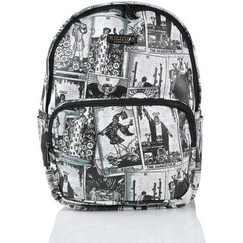 Killstar Tarot Backpack ($65) ❤ liked on Polyvore featuring bags, backpacks, faux leather bag, fake leather backpack, daypack bag, patterned backpacks and backpack bags Strega Fashion, Dinosaur Backpack, Card Pattern, Patterned Backpack, Faux Leather Bag, Backpacking Packing, Childrens Gifts, Womens Purses, Accessories Store