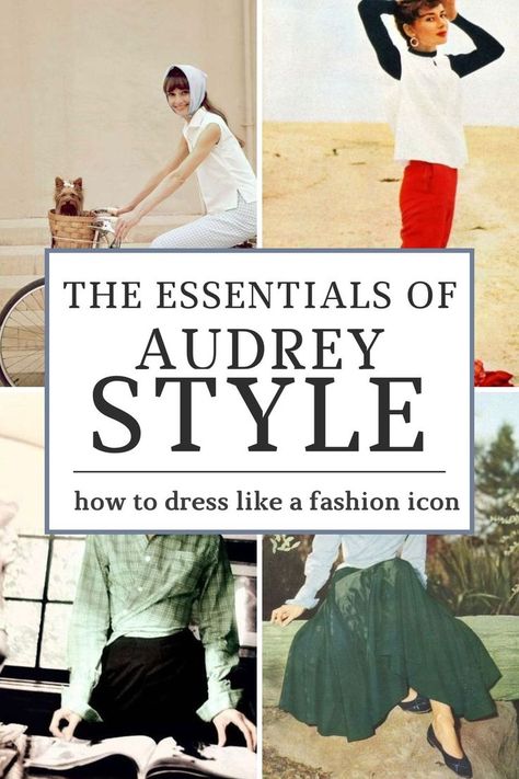 Fall outfit ideas inspired by Audrey Hepburn that you know are going to be so chic (and easy to wear!) Audrey Hepburn Style Icon, Audrey Hepburn 1950s, Audrey Hepburn Style Outfits, 1950s Audrey Hepburn, Audrey Hepburn Outfit, Sweater Weather Outfits, Cool Summer Palette, Stylish Mom Outfits, Boho Fall Outfits