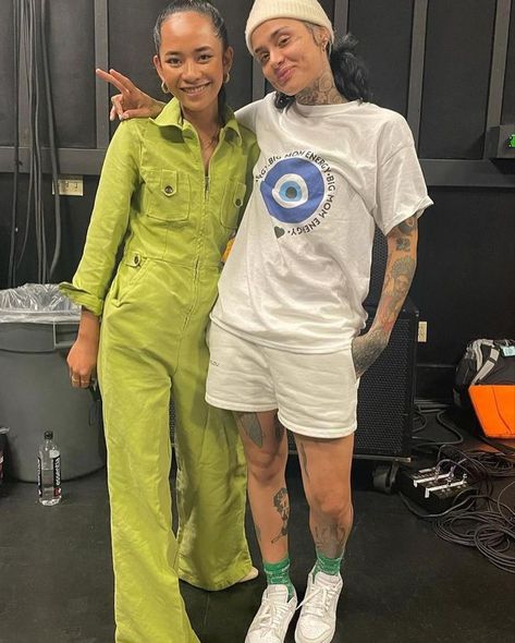 Soft Tomboy Aesthetic, Kehlani Inspired Outfits, Kehlani Outfits, Kehlani Outfits Tomboy, Kehlani Streetwear, Kehlani Masculine, Kehlani Paparazzi, Kehlani In A Dress, Basketball Girls Outfits