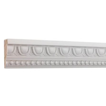 Ornamental Mouldings Gesso Coat Versailles Decorative Egg and Dart Trim Panel Moulding 1.94" H x 96" W x 0.85" D Chair Rail | Wayfair Dart Pattern, Wall Moulding Panels, Chair Rail Moulding, Floor Moulding, Chair Rail Molding, Plinth Blocks, Dentil Moulding, Window Molding, Wood Eggs