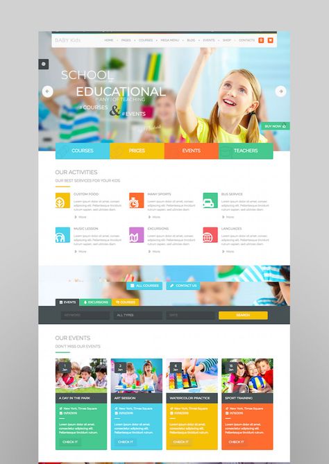 20 Top Education WordPress Themes: To Make School Sites Web Design School, Blue Website, Layout Web, Educational Website, School Site, Web Design Quotes, Template Wordpress, Creative Website, Flash Design