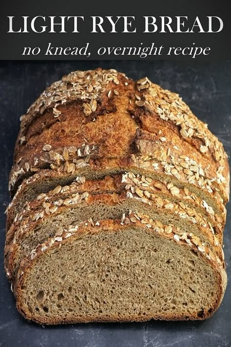 Multigrain Seeded Bread (no knead, overnight recipe) No Knead Artisan Bread Recipes, Bread With Rye Flour, Healthy Rye Bread Recipe, Overnight Rye Bread, Rye Flour Bread Recipe, Recipes Using Rye Flour, Best Rye Bread Recipe, Bread Maker Rye Bread Recipe, Easy Rye Bread Recipes For Beginners