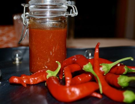 Fresh Veggie Recipes, Chili Pepper Sauce, Hot Pepper Recipes, Cayenne Pepper Sauce, Chili Pepper Recipes, Homemade Hot Sauce, Pepper Salsa, Hot Sauce Recipes, Red Chili Peppers