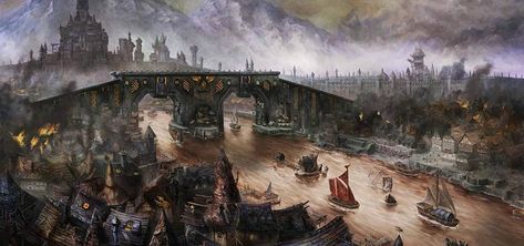 A Beginner’s Guide To Dark Fantasy Games Warhammer Fantasy Roleplay, The Enemy Within, Medieval World, Dark City, Fantasy City, Warhammer Fantasy, Dungeon Master, Fantasy Rpg, Fantasy Games