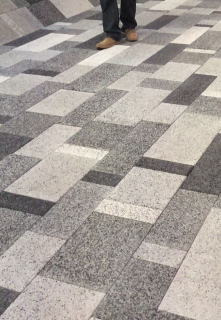 Myriad concrete paving is available in a range of sizes and colours to bring creativity to public spaces and commercial areas. Concrete Block Paving, Floor Pattern Design, Pavement Design, Paving Pattern, Paving Ideas, Stone Paving, Porch Tile, Paver Designs, Outdoor Paving