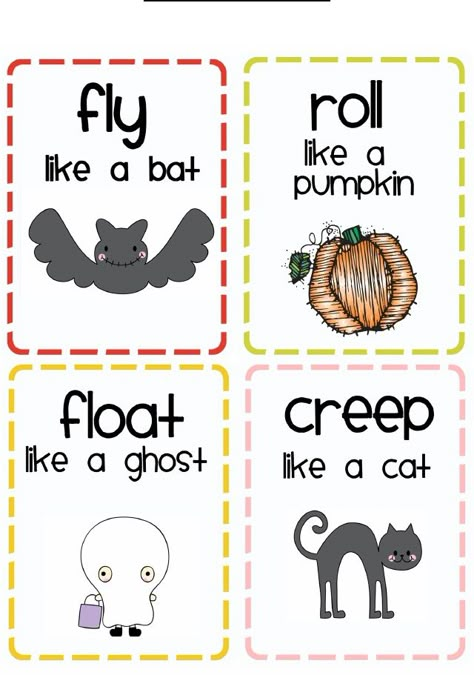 H is for Halloween Halloween Language Activities For Preschool, Preschool Halloween Movement Activities, Spooky Lesson Plans, Halloween Preschool Gross Motor, Halloween Circle Time Activities Preschool, Halloween Fun Preschool, Halloween Question Of The Day Preschool, Preschool Halloween Circle Time Activities, Halloween Classroom Games Preschool