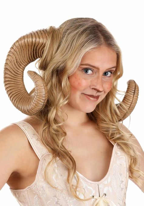 PRICES MAY VARY. Size: Standard Authentic Look: Transform into a majestic ram with these realistic poly foam horns, carefully crafted to resemble the genuine article Vibrant Colors: Each horn boasts a meticulously painted surface, ensuring eye-catching detail and a striking appearance Adjustable Fit: Designed for comfort and versatility, the horns are attached to an adjustable clear strap that easily fits around your head for a secure and customizable fit Lightweight Comfort: Enjoy hours of wear Ram Horn Headdress, Ram Costume, Centaur Costume, Sheep Costume, Forrest Gump Costume, Sheep Costumes, Ace Ventura Costume, Kiss Costume, Animal Cosplay