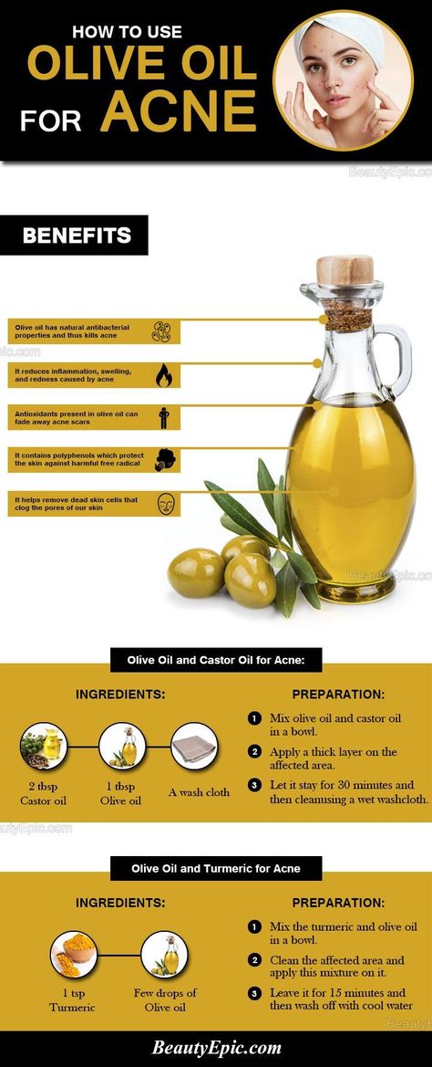 How to use olive oil for acne #acnetipsremedies Castor Oil For Acne, Olive Oil For Face, Skin Care Routine For 20s, Acne Oil, Home Remedies For Acne, Acne Remedies, Skin Remedies, Skin Care Remedies, Acne Skin