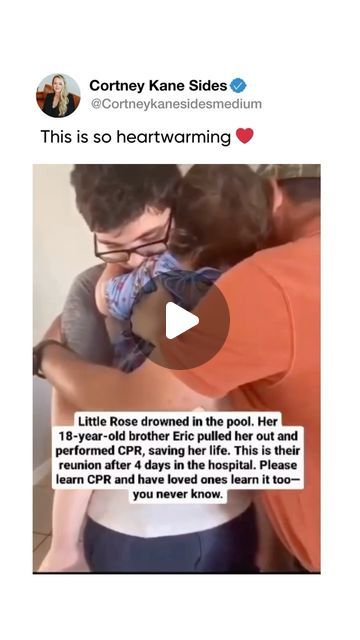 Cortney Kane Sides on Instagram: "Humans come in the form of angels too ❤️ Share this with someone you love!  #reels #reelsinstagram #angels #heartwarming" Heart Warming Videos, Love Reels, Heartwarming Pictures, Random Video, Teary Eyes, Faith In Humanity Restored, Humanity Restored, Happy Things, Heart Melting