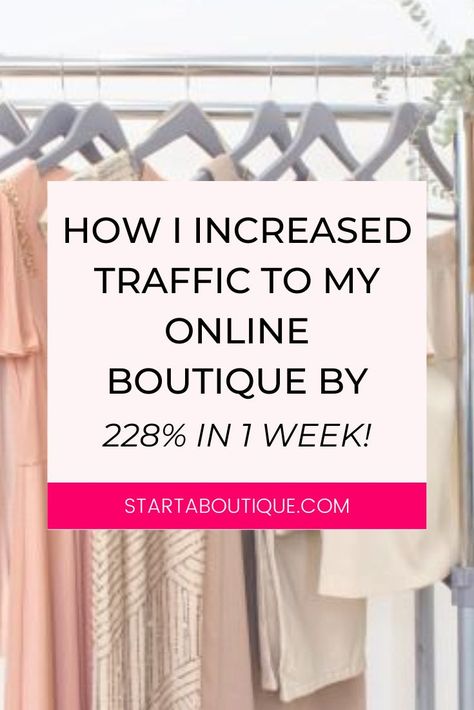 Learn how you can increase your traffic to your online boutique. By increasing your traffic means increasing your sale. Here's how. #websitetraffic #sitevisits #pageviews #onlinestore #onlineshop #onlineboutique #boutiquetips How To Grow My Online Boutique, Setting Up A Boutique, How To Make Your Boutique Stand Out, Clothing Store Marketing Ideas, Boutique Sale Ideas Retail, Online Boutique Ideas Inspiration, Online Boutique Aesthetic, Small Boutique Layout, Boutique Sale Ideas