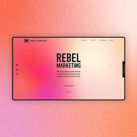 website design, grainy gradients, pinks, marketing, branding, clean website design Gradient Background Website, Aura Website Design, Gradient Website Design Inspiration, Grainy Gradient Design, Vibrant Website Design, Gradient Web Design, Gradient Website Design, Home Page Design Website, Pixel Branding