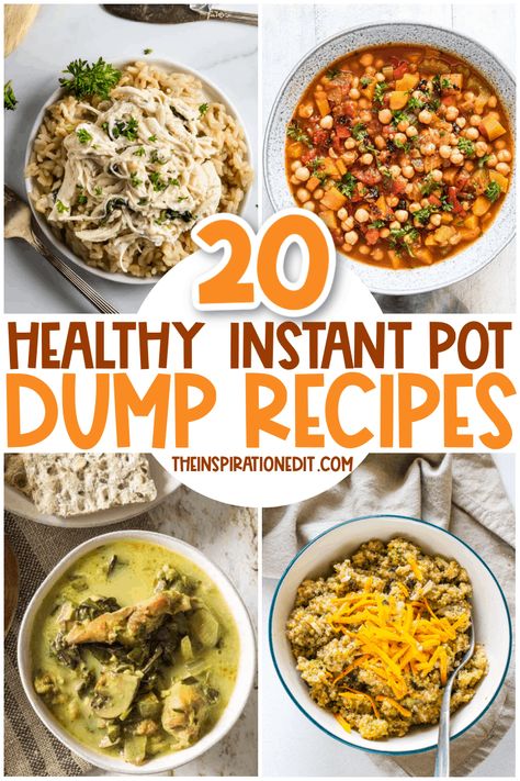 Easy Instant Pot Dump Recipes, Healthy Instant Pot Meals For Two, Instant Pot Diet Recipes, Pressure Cooker Healthy Recipes, All Day Instant Pot Recipes, Instant Pot Crisp Recipes, Instant Pot Lunch Ideas, Dump Recipes For Instant Pot, Easy Healthy Instant Pot Dinner