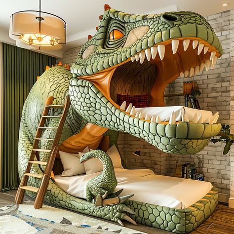 Dinosaur Bed Frame, Dinosaur Bed, Dinosaur Bedding, Simple Bed Frame, Baby Girls Room, Dinosaur Room, Dreams Beds, The Enchantments, Floor Bed