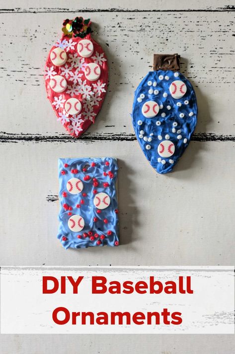 Swing into the holiday season with this DIY Baseball Christmas Ornament! The easy and fun craft uses whipped cream glue, baseball-themed decorations, and your creativity to create a unique and personalized ornament. Decoden Cream, Baseball Christmas Ornaments, Baseball Ornaments, Baseball Christmas, Cream Glue, Themed Decorations, Glue Crafts, Fun Craft, Baltimore Orioles