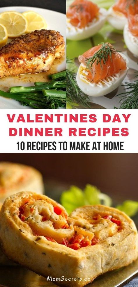 These are the best dinner recipes for Valentine's Day: appetizers, side dishes, and main dishes. They are easy to make, healthy and absolutely delicious! Valentine Dinner Recipes, Healthy Valentines Dinner, The Best Dinner Recipes, Family Valentines Dinner, Valentine Dinner Party, Valentines Food Dinner, Best Dinner, Valentine Dinner, Valentines Day Dinner