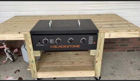 Mobile Cooking Station, Outdoor Cooking Station Patio, Blackstone Cooking Station, Tabletop Blackstone Stand Diy, Blackstone Prep Station, Diy Griddle Cover, Diy Hibachi Grill Table, Diy Blackstone Griddle Stand, Blackstone Station