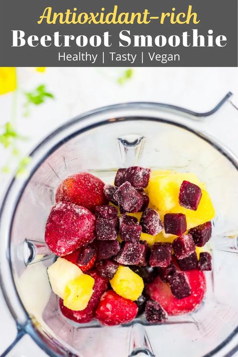 Smoothie Business, Heart Healthy Smoothies, Beetroot Smoothie, Beetroot Benefits, Red Smoothie, Beet Smoothie, Pumpkin Smoothie, Cherry Strawberry, Strawberry Banana Smoothie