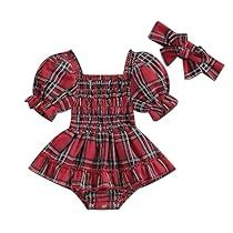 Summer Outfit Accessories, Baby Boy Winter Outfits, Plaid Romper, Onesie Dress, Xmas Outfits, Infant Baby Girl, Christmas Romper, Girls Christmas Outfits