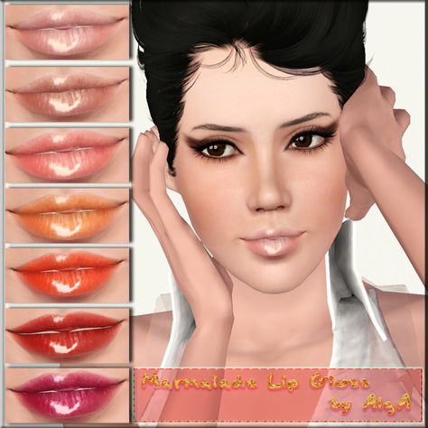 Sims 3 Makeup, Makeup Cc, Los Sims, Cc Sims, June 30, Marmalade, Sims 3, Sims 4, Lip Gloss