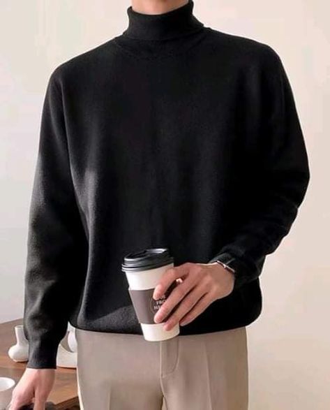 Men In Turtlenecks Aesthetic, Turtle Neck Men Aesthetic, Turtleneck Aesthetic Men, Black Turtleneck Men, Mens Black Turtleneck, Black Turtleneck Outfit Men, Turtleneck Aesthetic, Turtle Neck Outfit Men, Turtle Neck Outfits